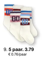 Aanbieding: 5 paar sokken