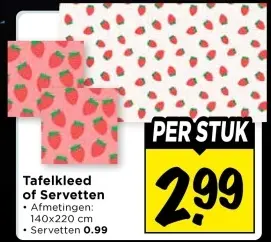 Tafelkleed of Servetten