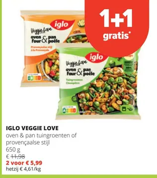 Aanbieding: Iglo veggie love