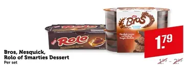 Aanbieding: Bros, Nesquick, Rolo of Smarties Dessert