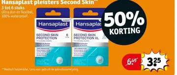 Aanbieding: Hansaplast pleisters Second Skin