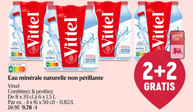 Offre: Eau minérale naturelle non pétillante