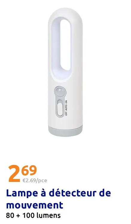 Offre: Lampe à détecteur de mouvement