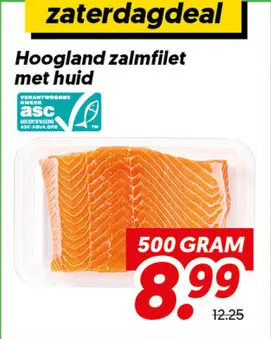 Aanbieding: Zalmfilet met huid