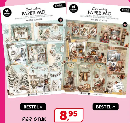 Promotie: Card making paper pad