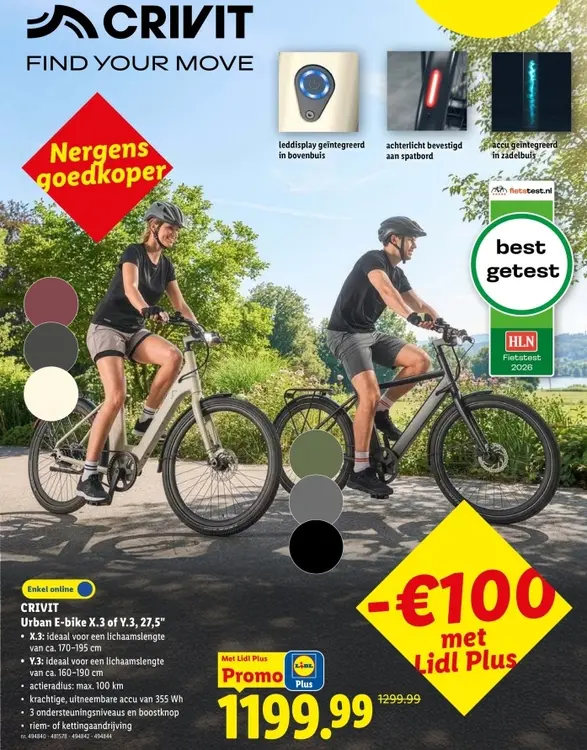 Promotie: E-bike X.3 of Y.3, 27,5"