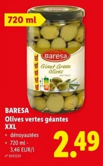 Offre: Olives vertes géantes XXL