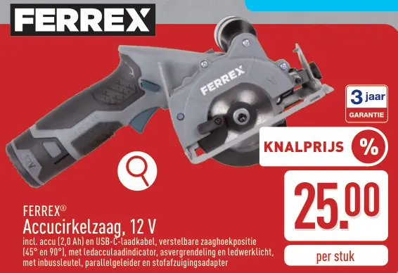 Promotie: Accucirkelzaag