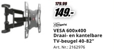 Aanbieding: VESA 600x400 Draai- en kantelbare TV-beugel 4