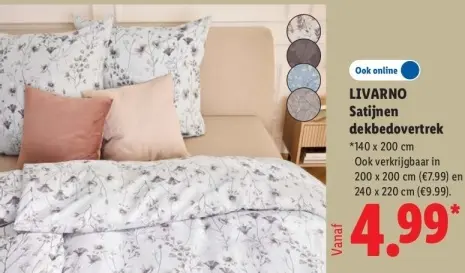 Aanbieding: Satijnen dekbedovertrek