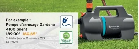 Offre: Pompe d'arrosage 4100 Silent