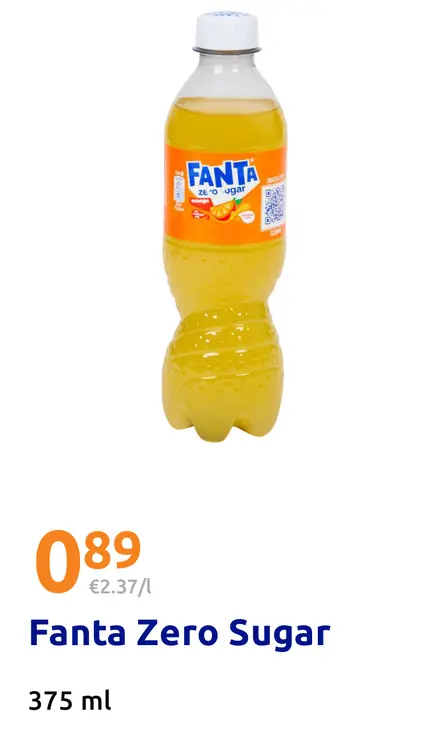 Aanbieding: Fanta Zero Sugar