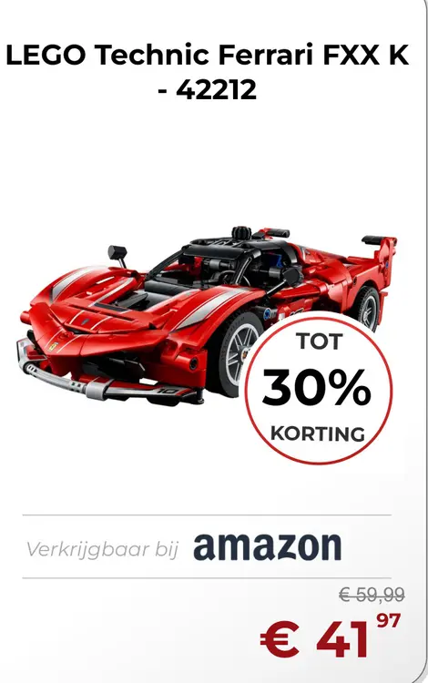 Aanbieding: LEGO Technic Ferrari FXX K - 42212