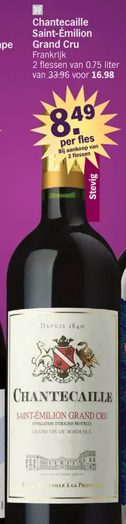 Promotie: Chantecaille Saint-Émilion Grand Cru