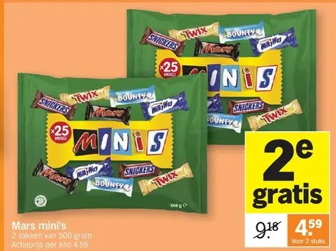 Promotie: Mars mini's