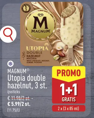 Promotie: Magnum Utopia double hazelnut