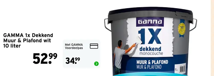 Aanbieding: 1x Dekkend Muur & Plafond wit