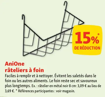 Offre: Râteliers à foin