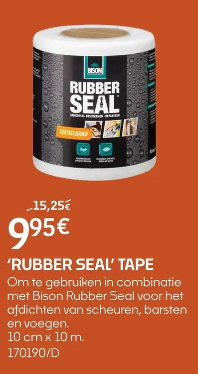 Promotie: 'rubber seal' tape