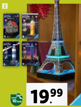 Aanbieding: Lichtgevende 3D Puzzle