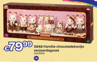 Aanbieding: 5848 Familie chocoladekonijn verjaardagsset