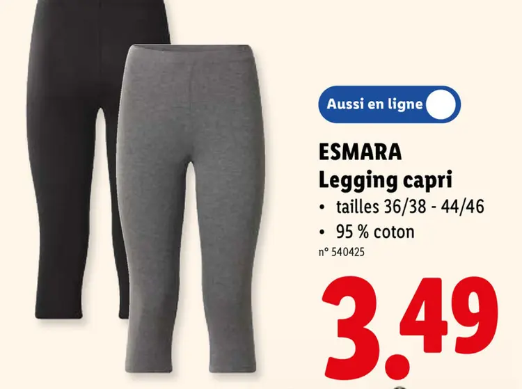 Offre: Legging capri