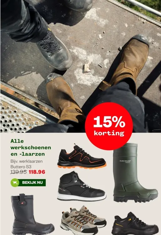 Aanbieding: werkschoenen en -laarzen