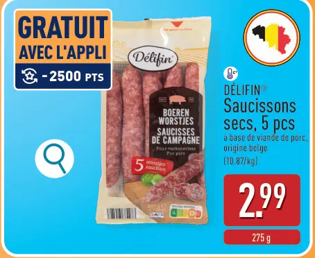 Offre: DÉLIFIN® Saucissons secs