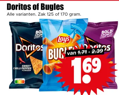 Aanbieding: Doritos of Bugles