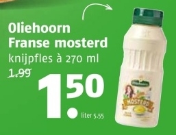 Aanbieding: Oliehoorn Franse mosterd