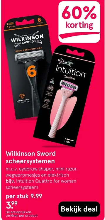 Aanbieding: Sword scheersystemen