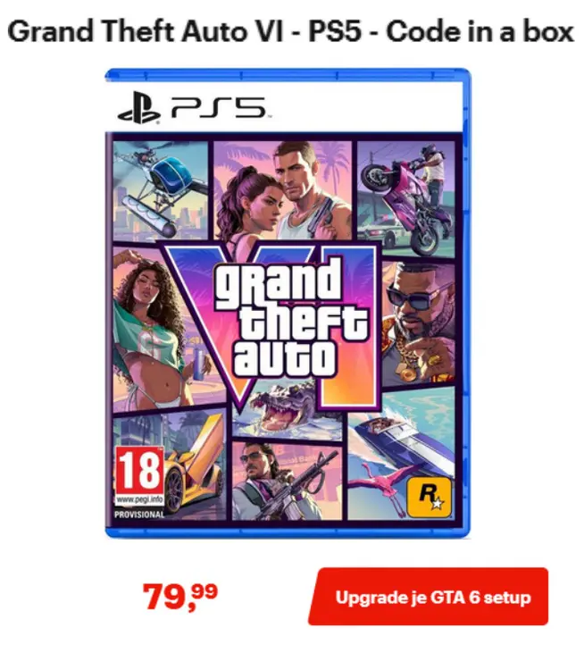 Promotie: GTA VI ps5