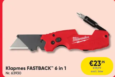 Promotie: Klapmes FASTBACK™ 6 in 1