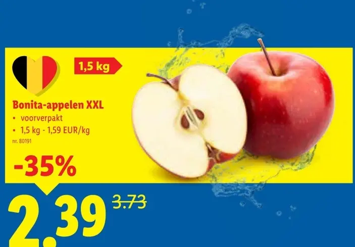 Promotie: Bonita-appelen XXL