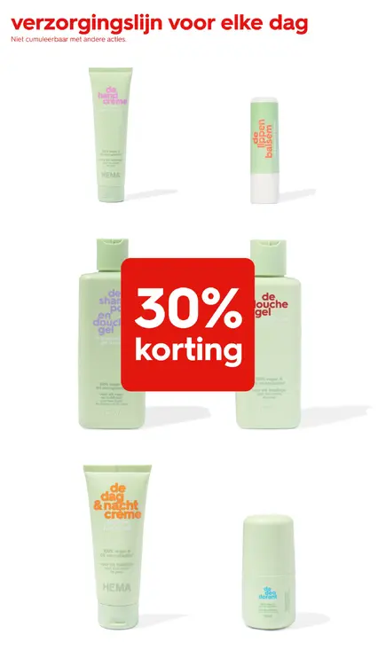 Promotie: verzorgingslijn voor elke dag