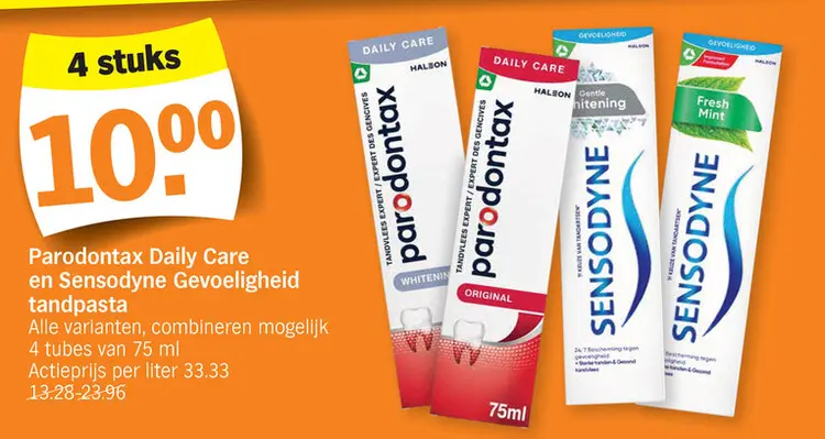 Promotie: Parodontax Daily Care en Sensodyne Gevoeligheid
