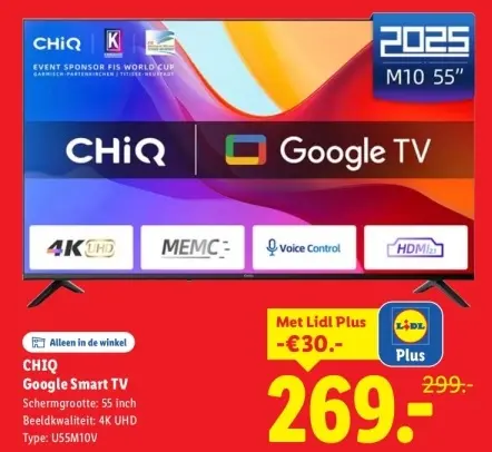 Aanbieding: CHIQ Google Smart TV