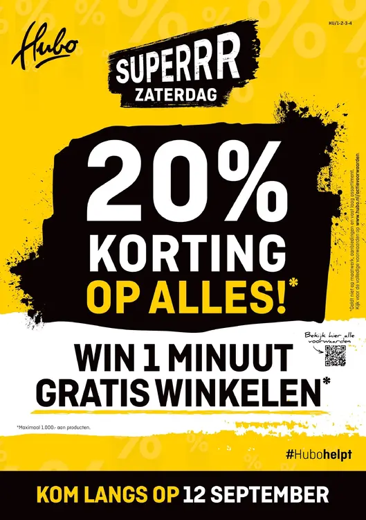 Aanbieding: 20% korting op alles!