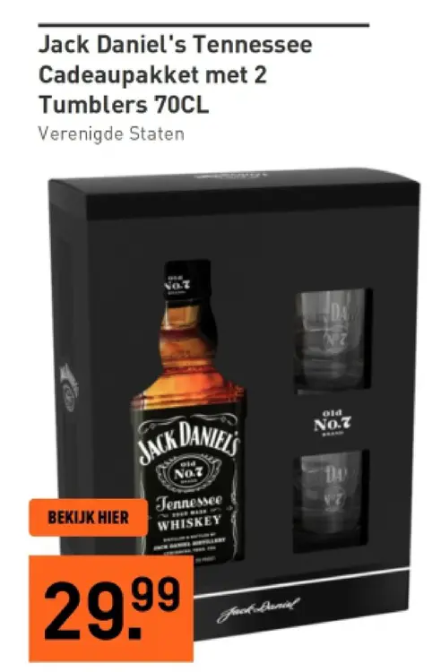 Aanbieding: Jack Daniel's Tennessee Cadeaupakket