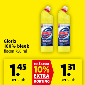 Aanbieding: Glorix 100% bleek