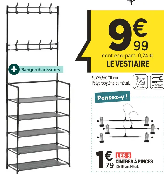 Offre: Le vestiaire