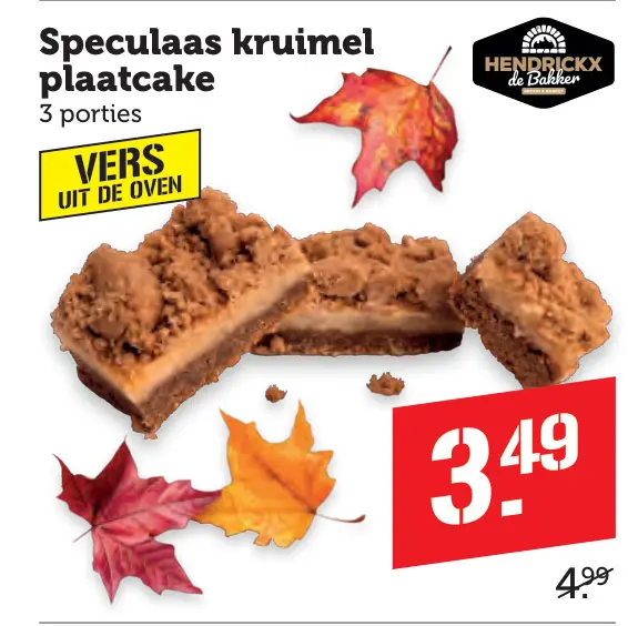 Aanbieding: Speculaas kruimel plaatcake