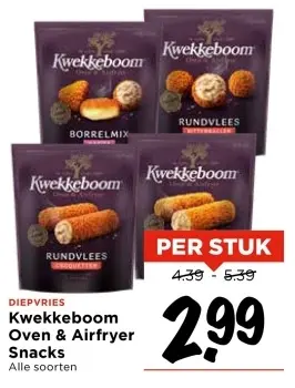 Aanbieding: Kwekkeboom Oven & Airfryer Snacks