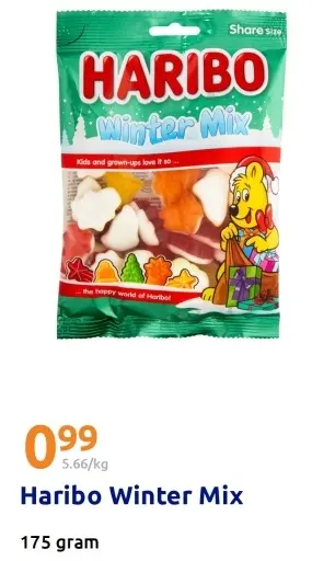 Aanbieding: Haribo Winter Mix