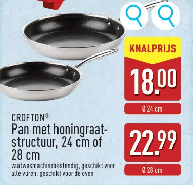 Aanbieding: Pan met honingraatstructuur