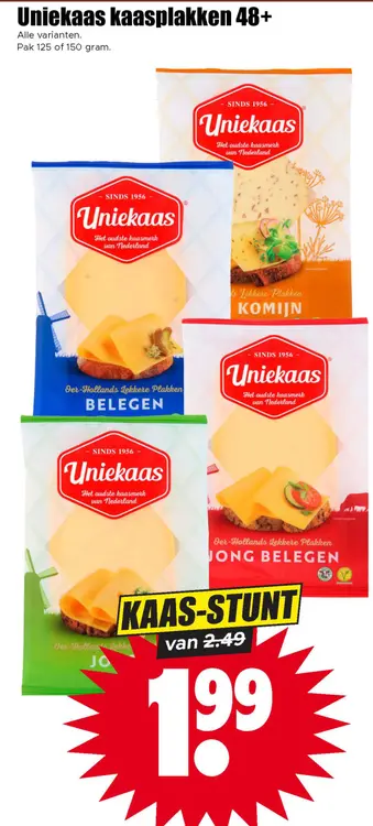 Aanbieding: Uniekaas kaasplakken 48+