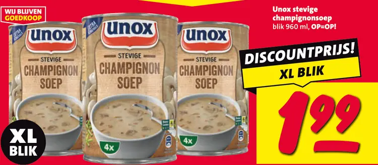 Aanbieding: Stevige champignonsoep