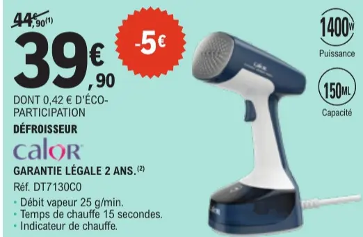 Promotie: Défroisseur