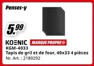 Offre: Tapis de gril et de four