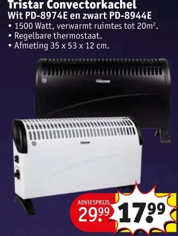 Promotie: Convectorkachel